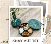 Khay mứt tết đẹp mắt