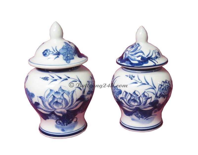 Chóe rượu đựng muối, gạo, nước gốm Bát Tràng