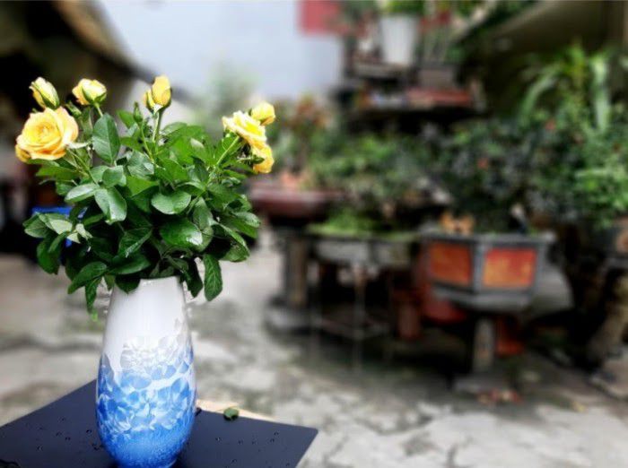 Bình hoa men kết tinh dùng trang trí phòng khách Bình hoa men kết tinh dùng trang trí phòng khách